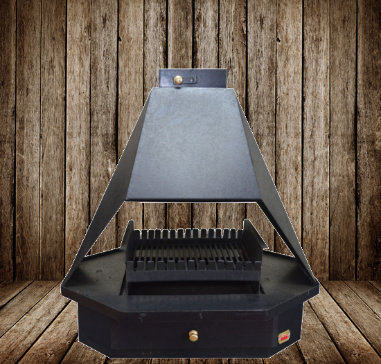 1000 Freestand Double Sided Fireplace