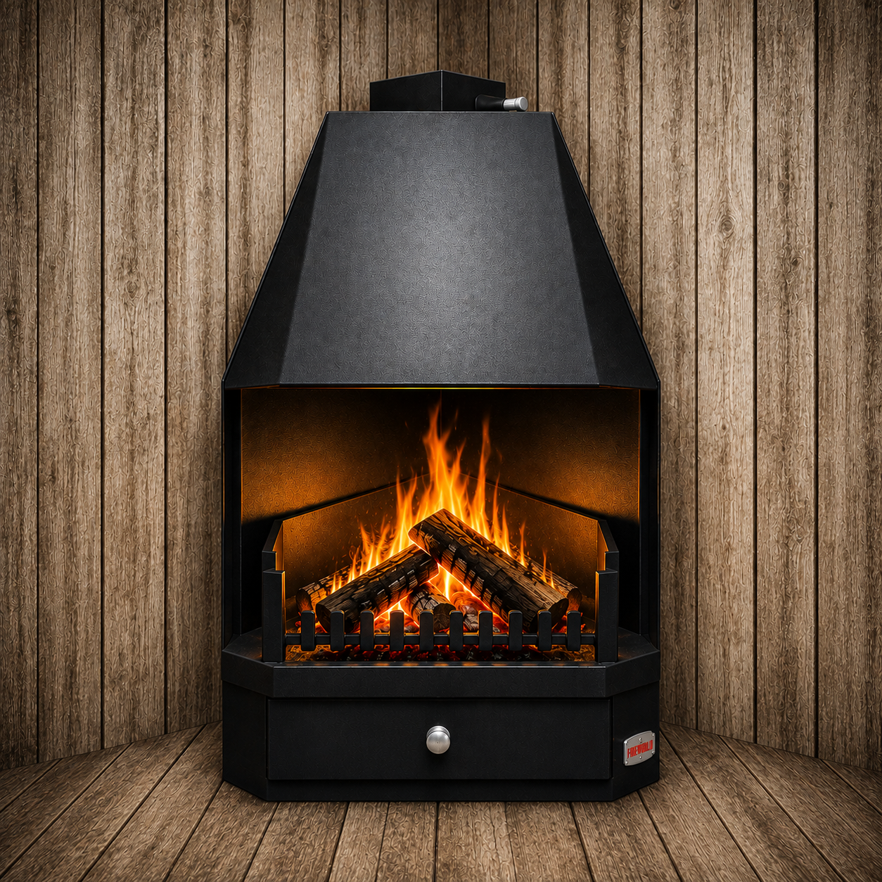 1m Corner Fireplace