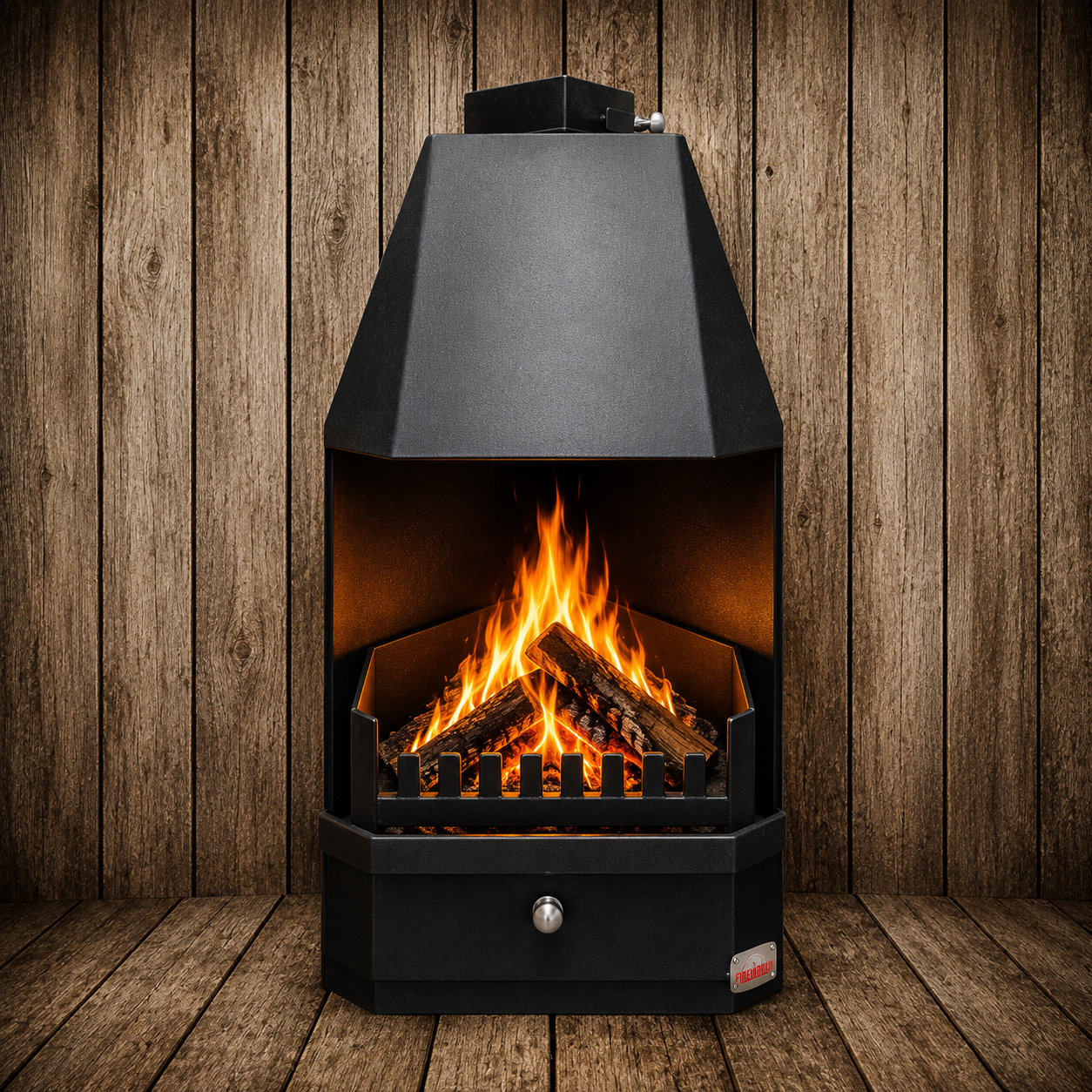 600 Corner Fireplace