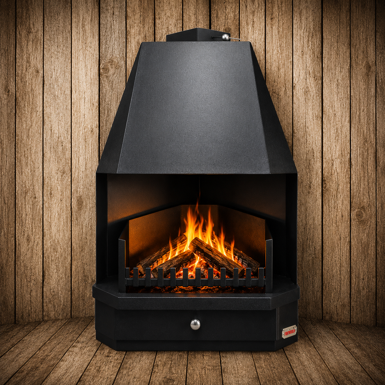 800 Corner Fireplace